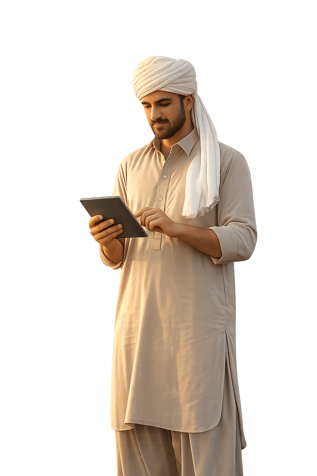 Farmer using AgriSense